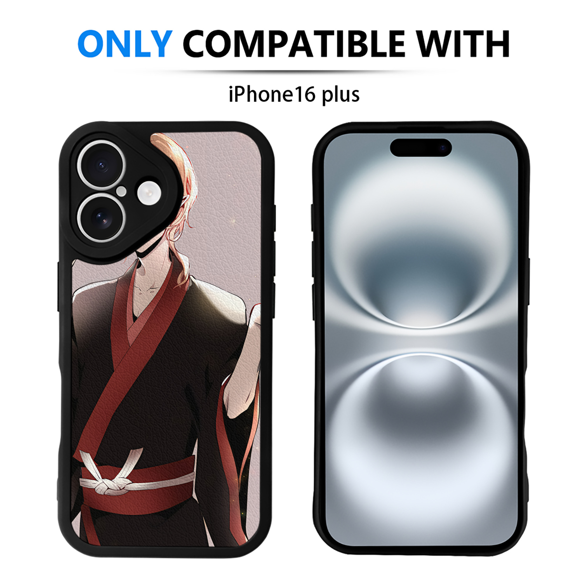 （画像用） 文豪ストレイドッグス Bungo Stray Dogs 【iPhone 16シリーズ対応】シリコンスマホケース（レザー調） 材質：シリコン